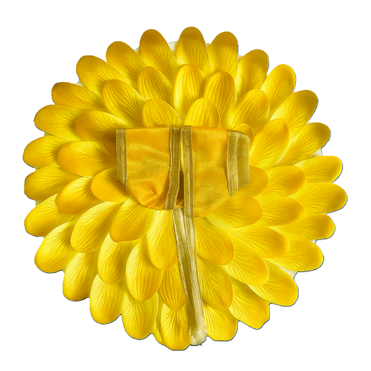 Elegant Blue Feather-Style Laddu Gopal Dress